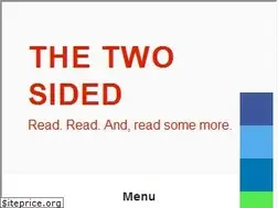 Sites similar to thetwosided.com