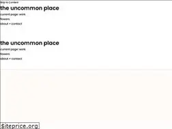 Sites similar to theuncommonplace.com