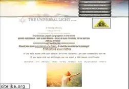 Sites similar to theuniversallight.com