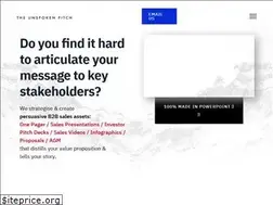 Sites similar to theunspokenpitch.com