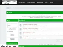 Sites similar to theupholsteryforum.com