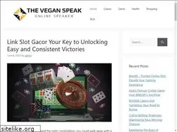Sites similar to theveganspeak.com