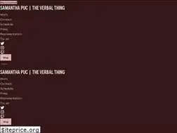 Sites similar to theverbalthing.com