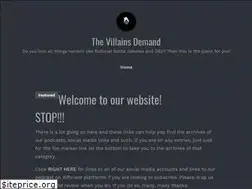 Sites similar to thevillainsdemand.com