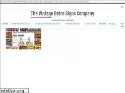 Sites similar to thevintageretrosignstore.com