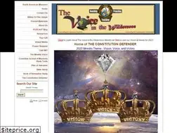 Sites similar to thevoiceinthewilderness.org