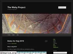 Sites similar to thewahyproject.com