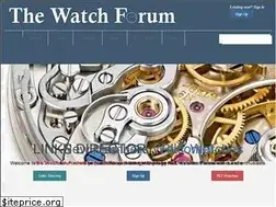 Sites similar to thewatchforum.co.uk