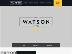 Sites similar to thewatsonhotelny.com