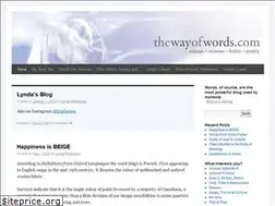 Sites similar to thewayofwords.com