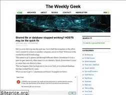 Sites similar to theweeklygeek.com