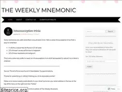 Sites similar to theweeklymnemonic.wordpress.com