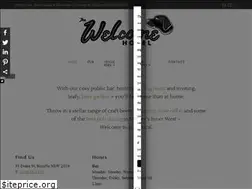 Sites similar to thewelcomehotel.com.au