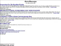 Sites similar to thewellnessspa.net