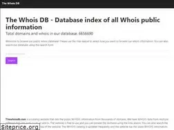 Sites similar to thewhoisdb.com