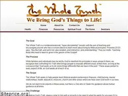 Sites similar to thewholetruth.org