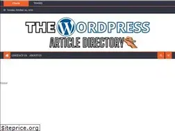 Sites similar to thewordpressarticledirectory.com