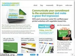 Sites similar to theworldsgreenestbusinesscard.com