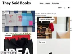 Sites similar to theysaidbooks.com