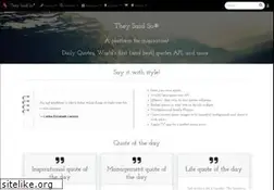 Sites similar to theysaidso.com