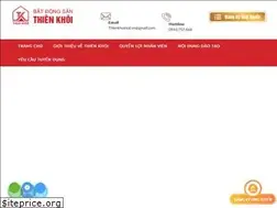 Sites similar to thienkhoireal.vn