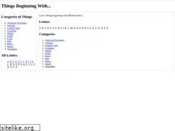 Sites similar to thingsbeginningwith.com