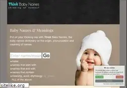Sites similar to thinkbabynames.com