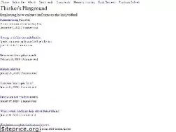 Sites similar to thinkersplayground.com