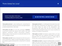 Sites similar to thinkglobalactlocal.com