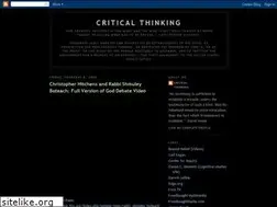 Sites similar to thinking-critically.blogspot.com