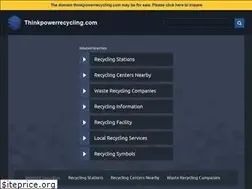 Sites similar to thinkpowerrecycling.com