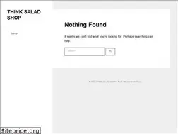 Sites similar to thinksaladshop.com