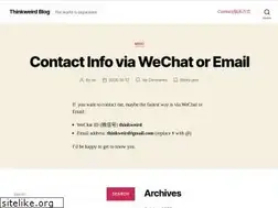 Sites similar to thinkweird.info
