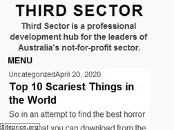 Sites similar to thirdsectormagazine.com.au