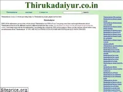 Sites similar to thirukadaiyur.co.in