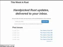 Sites similar to this-week-in-rust.org