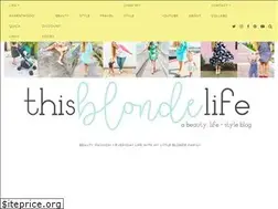 Sites similar to thisblondelife.com