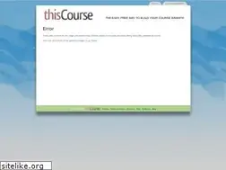 Sites similar to thiscourse.com
