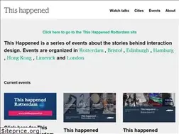 Sites similar to thishappened.org