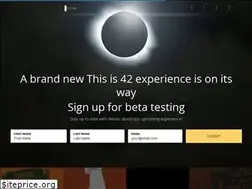 Sites similar to thisis42.com