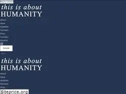 Sites similar to thisisabouthumanity.com