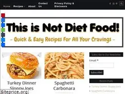 Sites similar to thisisnotdietfood.com