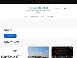 Sites similar to thisisonlyatest.com