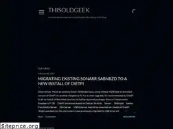 Sites similar to thisoldgeek.blogspot.com