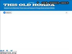Sites similar to thisoldhonda.org