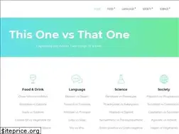 Sites similar to thisonevsthatone.com