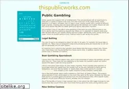 Sites similar to thispublicworks.com