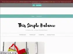 Sites similar to thissimplebalance.com