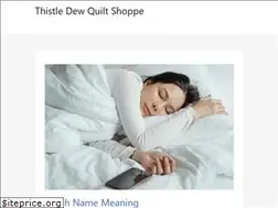 Sites similar to thistledewquiltshoppe.com