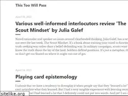 Sites similar to thistoowillpass.com